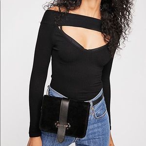 NWOT never worn FP cut out long sleeve top